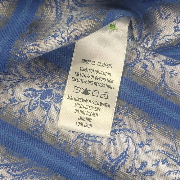 Robert Graham Exclusive Contrast Cuff Long Sleeve Shirt Men's 2XL - Picture 5 of 8